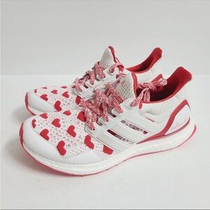 Adidas Womens Ultraboost 1 Valentines Day Shoes JR5845 White Red new